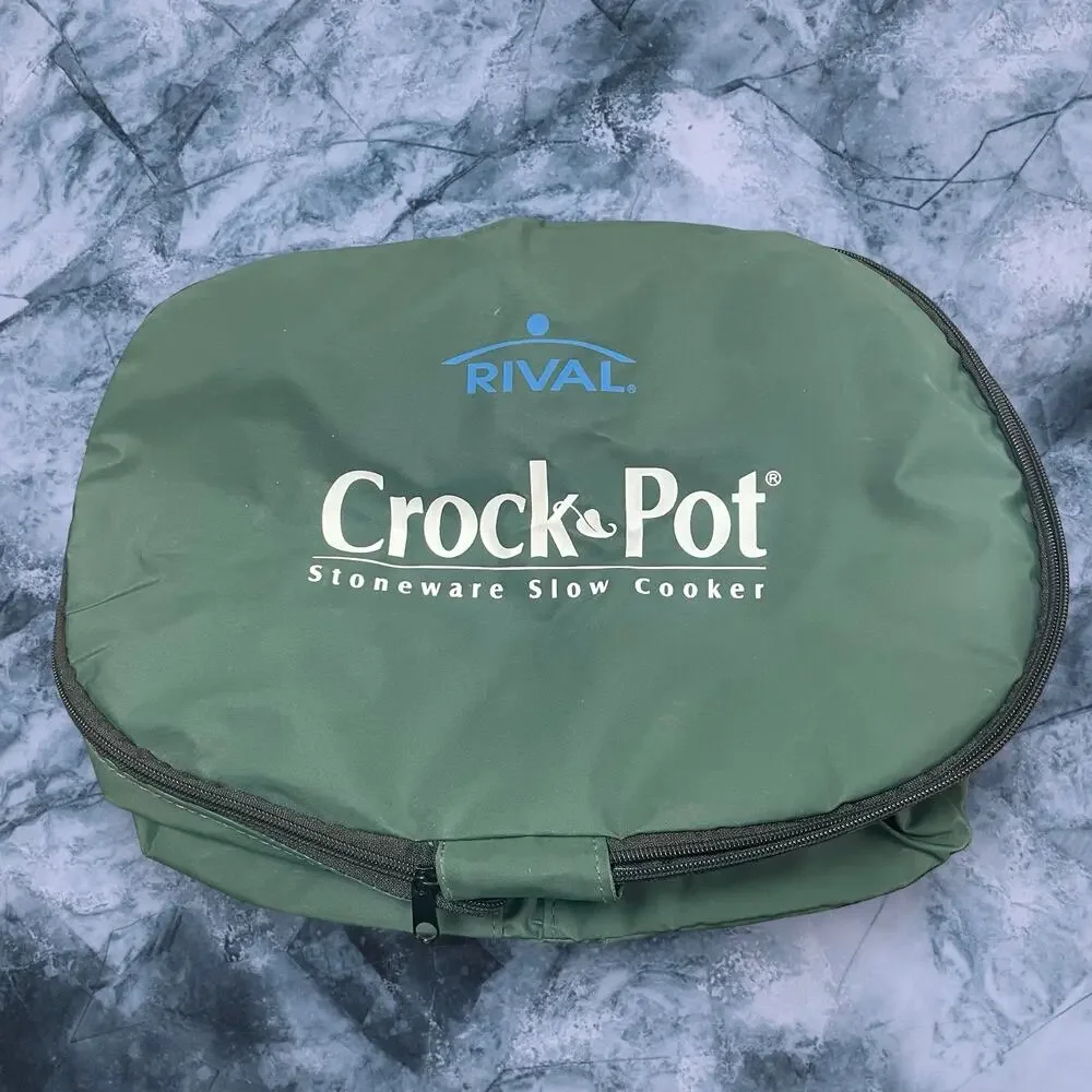Rival Crock Pot Slow Cooker Insulated Carrier Bag Travel Case Oval Collapsible